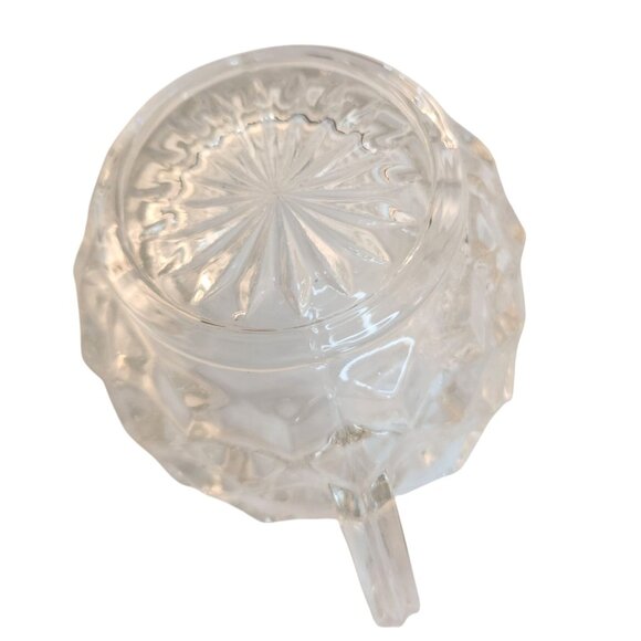 Vintage Fostoria American Cube Pattern Glass Vases, Glass Sugar and Creamer - Picture 10 of 13